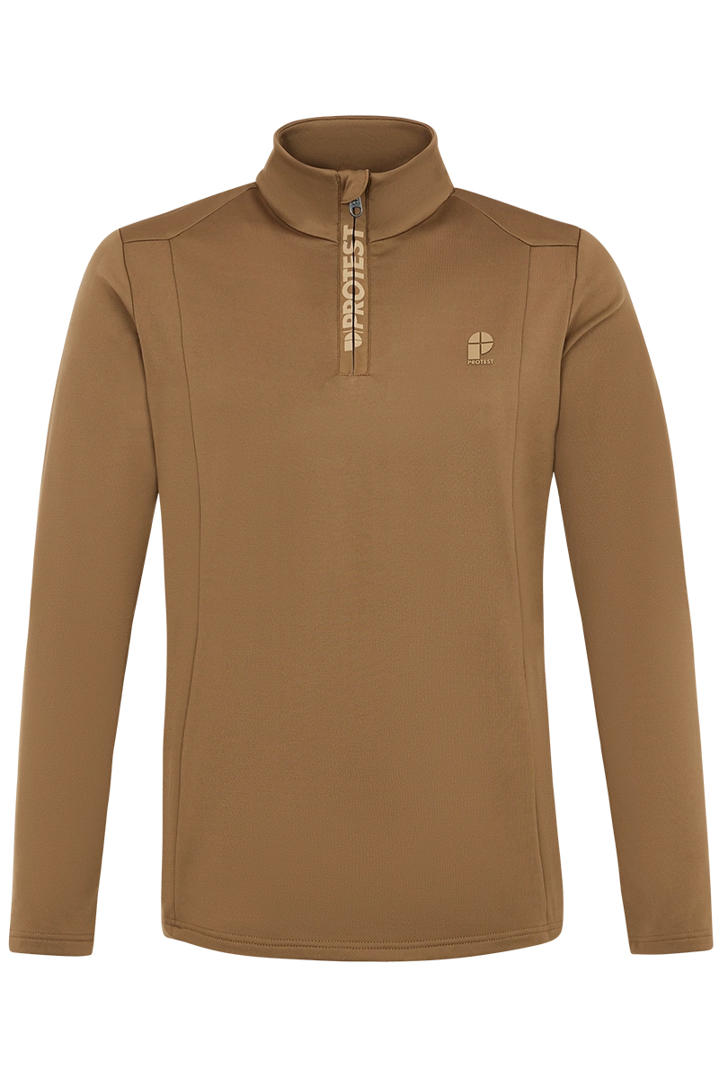 Protest WILL 1/4 ZIP TOP bruin/beige-1 1