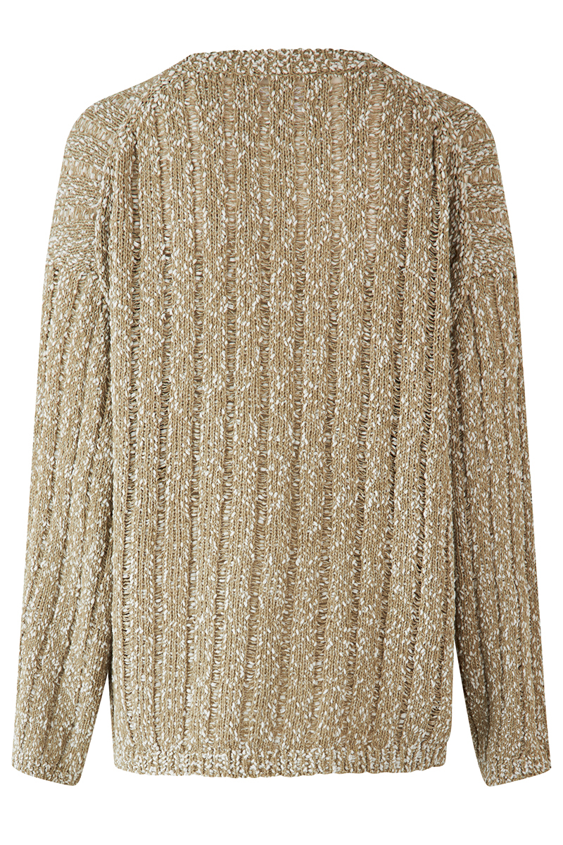 Samsøe Samsøe julia crew neck bruin/beige-2 5