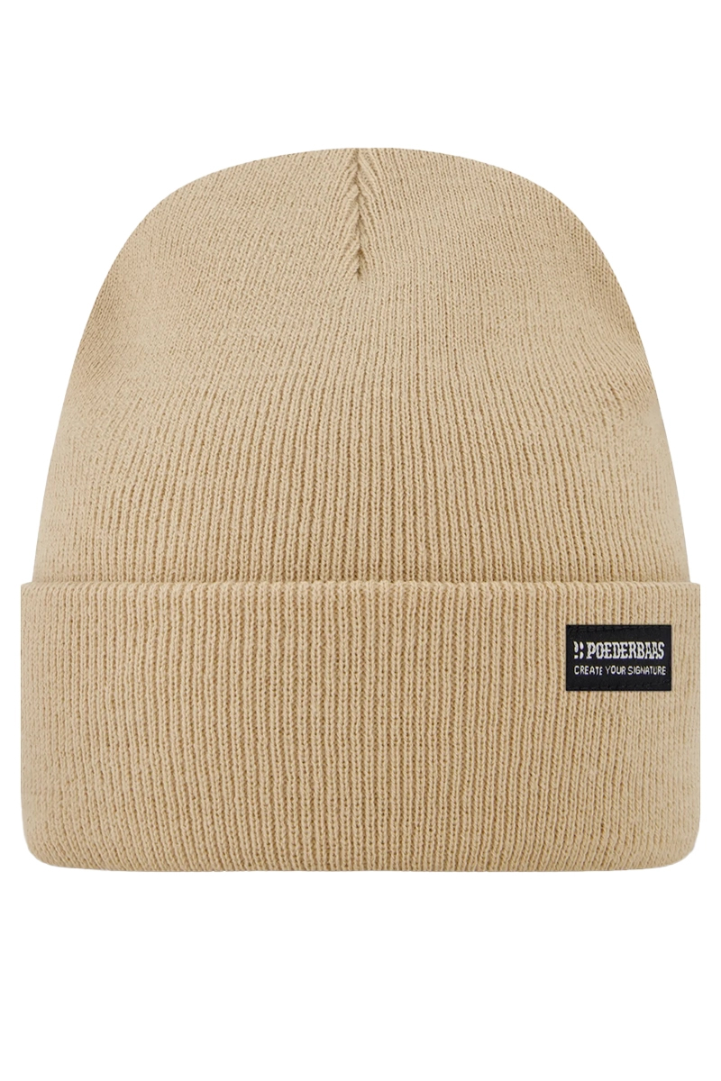 Poederbaas PARK BEANIE bruin/beige-1 1