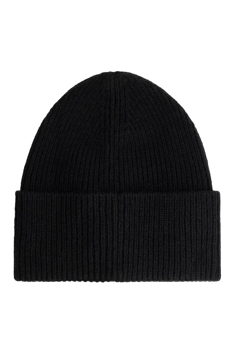 Nikkie Round Patch Beanie Zwart-1 2