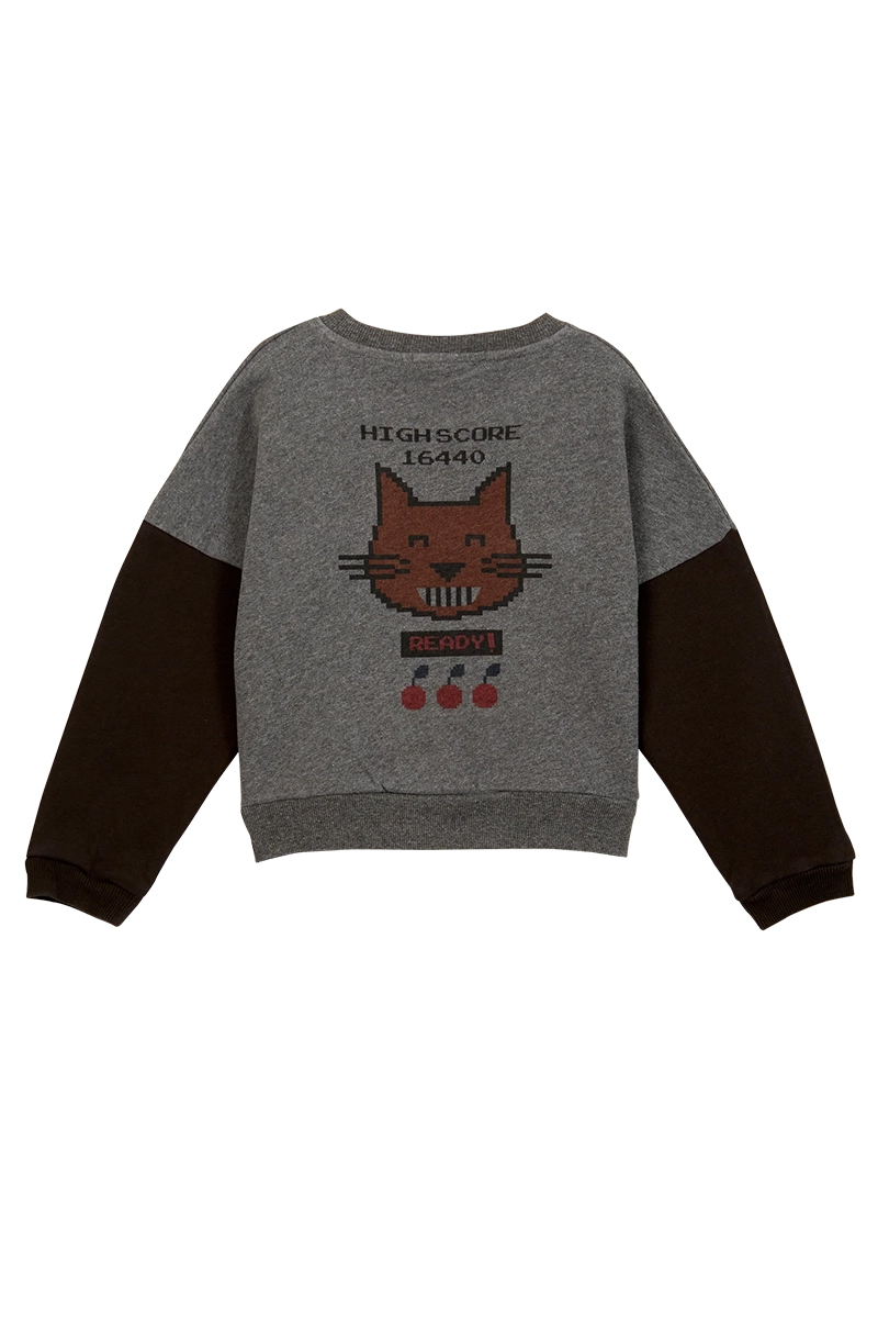 Emile Et Ida Jongens sweater Grijs-1 2