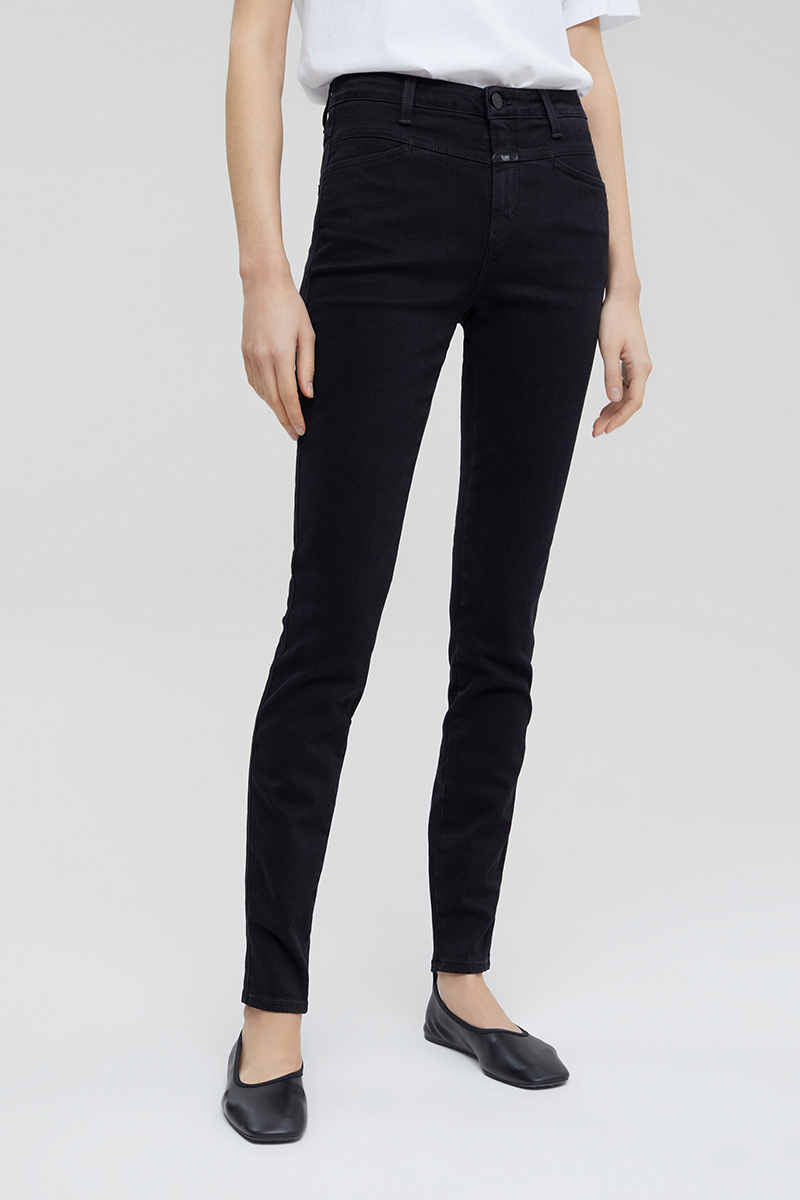 Closed SKINNY PUSHER LONG Zwart-1 2