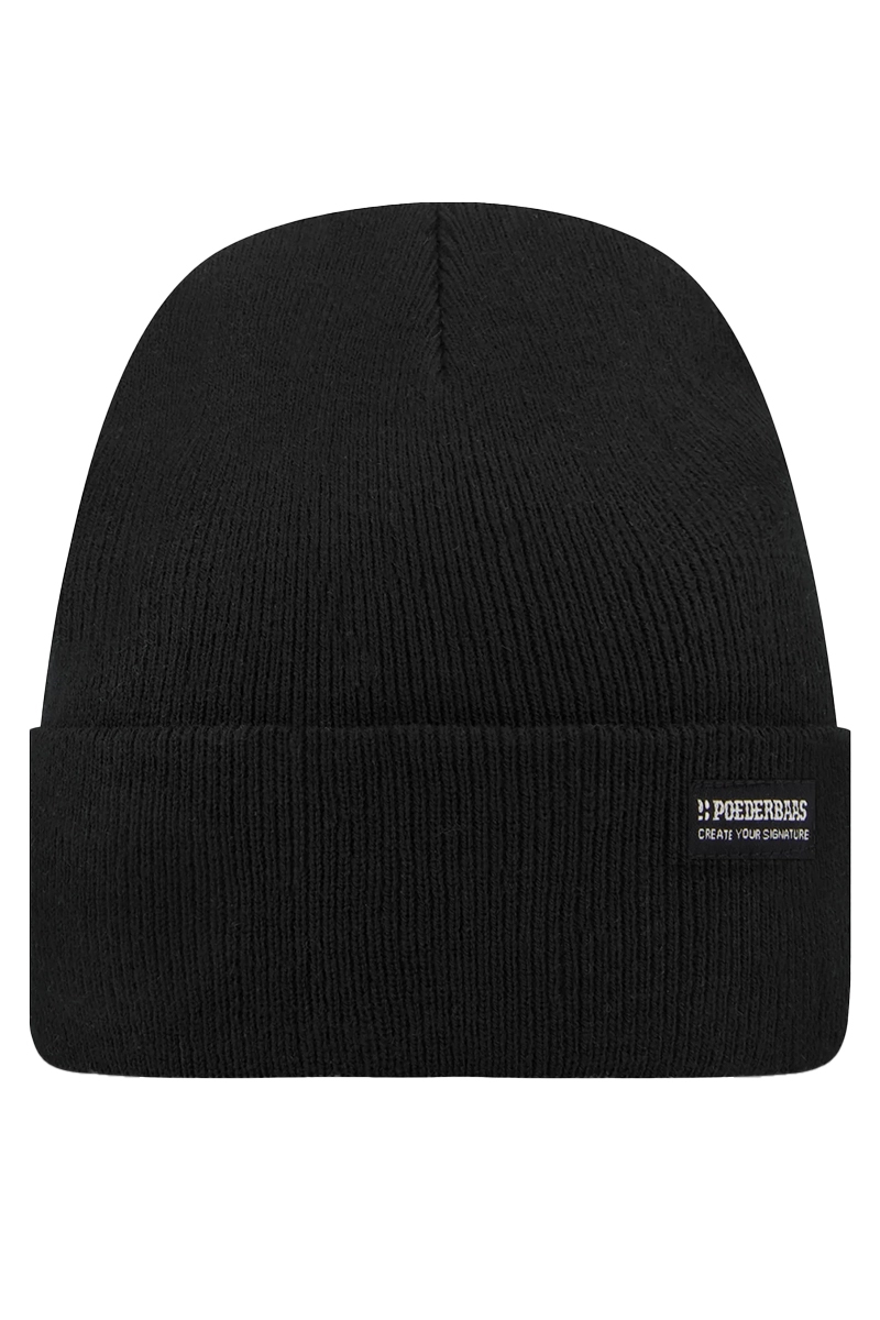 Poederbaas PARK BEANIE Zwart-1 1