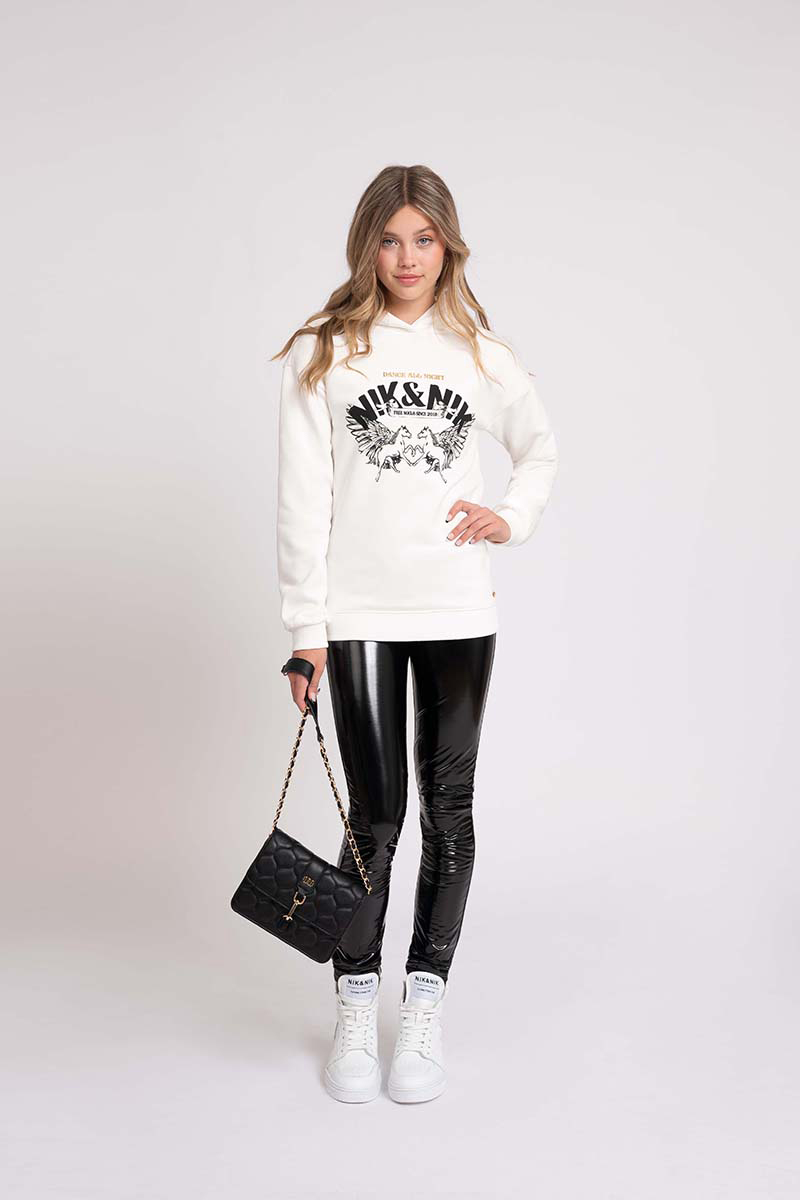 Nik & Nik Winie Patent Legging Zwart-1 2