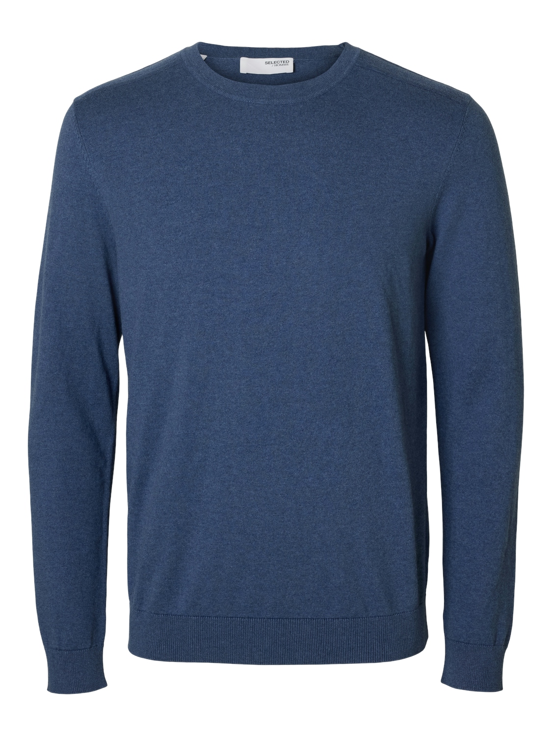 Selected SLHBERG CREW NECK NOOS 300076001-Oceana/Melange 1